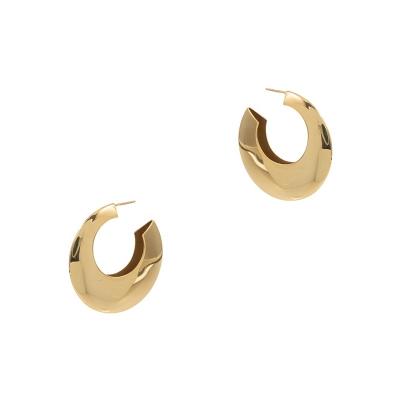 China 2022 factory fashion texture TRENDY wholesale simple hollow circle findings jewelry making earring for girls gift for sale