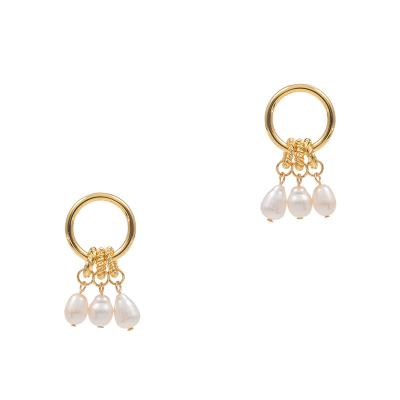 China 2022 hot sale factory direct FASHION gold bling charms for jewelry making real gold high quality dangle earring for girls gift for sale