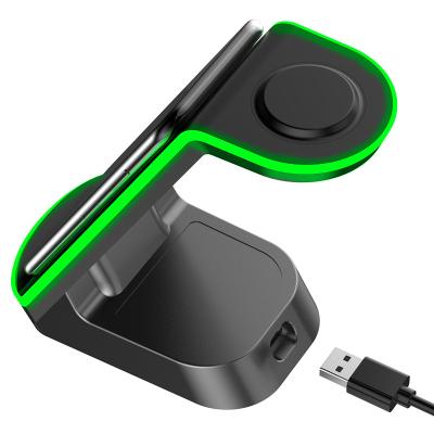 China Mobile Cell Phone Wireless Charger Charging for iPhone 13/13 Pro/12/12 Pro/11/X/Xr/Xs/8 Plus, 3 in 1 Fast Charging Stand for Airpods 1/2 for sale