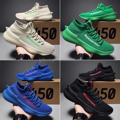 China Wholesale flight woven men's and women's casual shoes sports women's casual shoes couples shoes fashion trend spring shark new for sale