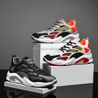 China New fashion trend men's foreign trade shoes fashion running shoes simple breathable sports shoes for sale