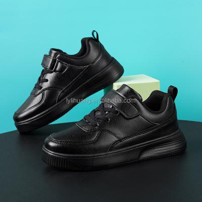 China Lightweight Wholesale Kids Sports Shoes All Black Boys Shoes Leather White Running Girls Kids Shoes for sale