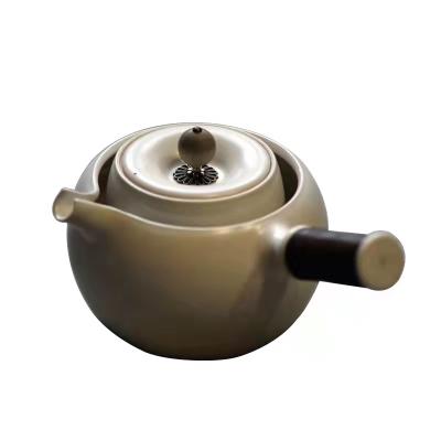 China WITH LID Chinese antique style soda luster dry hand-boiled teapot hand-boiled teapot for sale