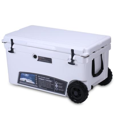 China Gint 70QT Ice Cooler Box Rotomolded Insulated Outdoor Fishing Camping Coolers With Wheels for sale