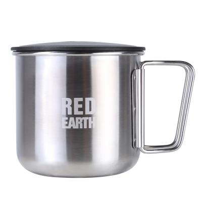 China Sustainable Single Insulated Stainless Steel Water Coffee Beer Mug With Handle for sale