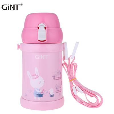 China GiNT Factory Design 400ml Cute PORTABLE Thermal Water Bottles Kids Insulated Water Bottle With Lids for sale