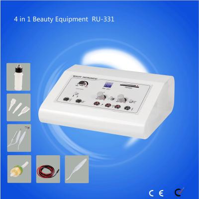 China Portable 4 in 1 Beauty Instrument Remove Spot Vacuum Galvanic Jet Facial Tightening Cynthia RU 331 for sale