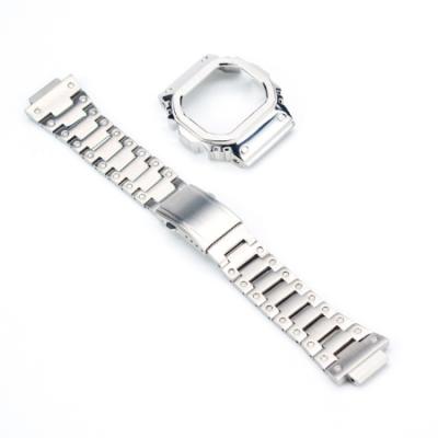 China Suitable For Casio Watches Stainless Steel GW-M5610 DW5600 GW5600 Watch Band Strap Bezel For G Shock Watch Bezel Strap For Casio Strap For GW5600 Bezel for sale