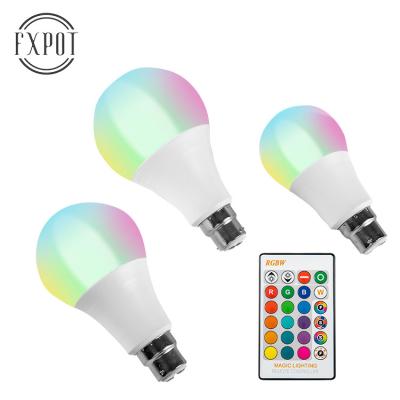 China High Efficiency FXPOT Fast Delivery Most popular RGB Led Bulb Multi Color Light E27 5W 9W RGBW Led Smart Bulb for sale