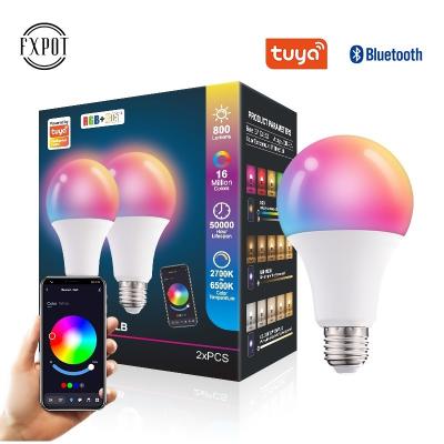 China High Efficiency Fxpot Alexa Lamp Google Home Smart Control RGB Dimming B22 E26 E27 10w 12w 15w Led Bluetooth Light Bulb for sale