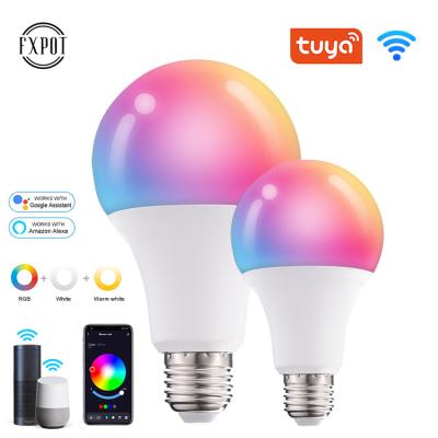 China High Efficiency Fxpot New Design WIFI Connect Tuya Smart Bulb Light RGB Dimming B22 E26 E27 10w Led Smart Bulb for sale