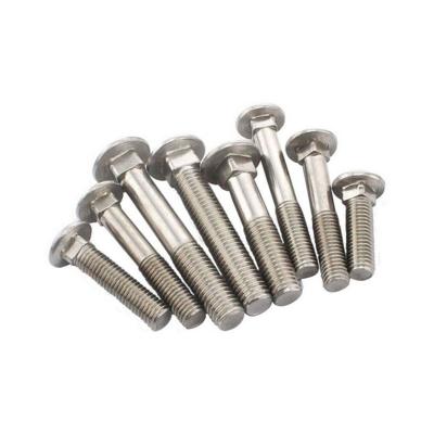 China Galvanized Steel Din603 4.8 Grade Mushroom Heads Adjust Long Neck Carriage Bolt Custom for sale