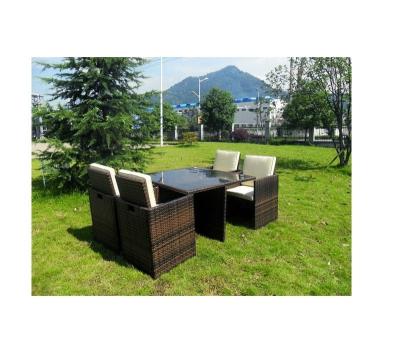 China Modern Rattan Patio Sofa Furniture Set with Cushion for Lawn, Garden, Beach, Poolside and Balcony for sale