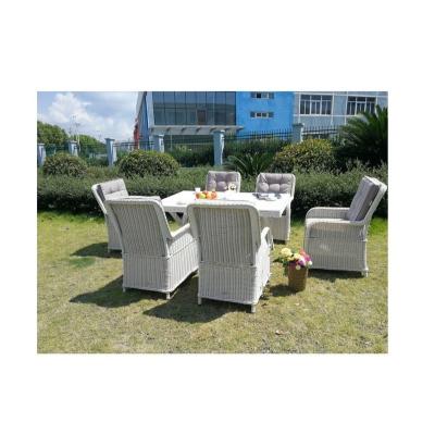 China Modern Outdoor Patio Garden Circle And Wicker Semicircle Rattan Sofa Set Of 7 for sale