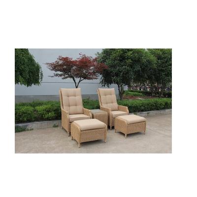 China Modern Outdoor Rattan Patio Furniture Waterproof Bamboo Garden Furniture Sets for sale