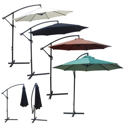 China Modern Outdoor Garden Patio Beach Banana Umbrella, Parasol 300 cm Sun Shade, with Crank Mechanism, UV50+ for sale