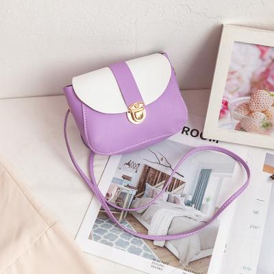 China Fashion Hot Sales Fashion Colorful PU Outdoor Street Fashion Lockable Square Cross - Body Bag For Girl for sale