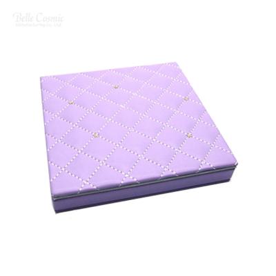 China EYE OEM Square 4 Colors Waterproof Glitter Palette Empty Makeup Palette Box With Mirror for sale