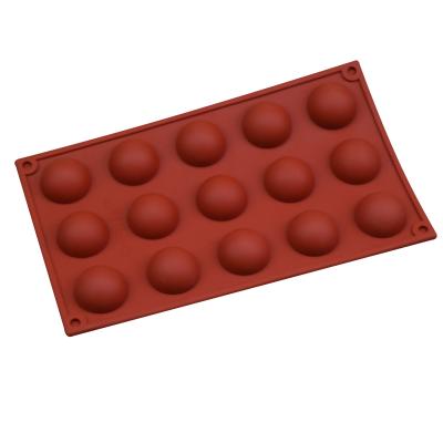 Cina Viable FLGB Certificated Food Grade 15-Cavity Silicone Chocolate Mold For Making , Cake Mold in vendita