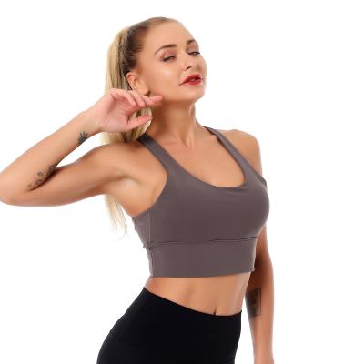 China 2021 Cross Back Gathering Yoga Fitness Bra Breathable Running Women Sports News Classic Underwear Women for sale