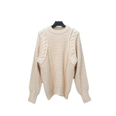 China Sustainable sweater new 2021 autumn/winter round neck thickened warm loose pullover sweater for sale