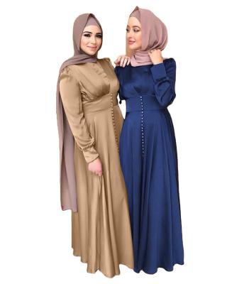 China Modest Muslimah Styling 2021 Muslim Clothing Abaya Long Robe Muslim Women Islamic Clothing Muslim Dress for sale