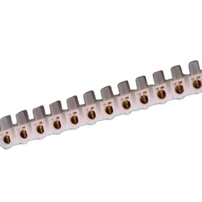 China Electrical Installation Plastic Insulated Recess Electrical Outlet Strip Terminal Blocks For Wire Connector Fence Terminal Block for sale