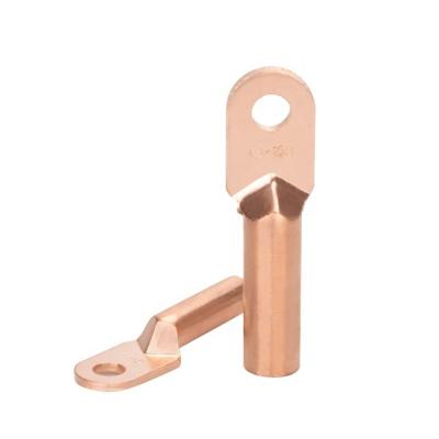 China Good Electrical Conductivity DT-10 Copper Standard Cable Nose Electrical Terminal Connector for Common Wire Terminal for sale