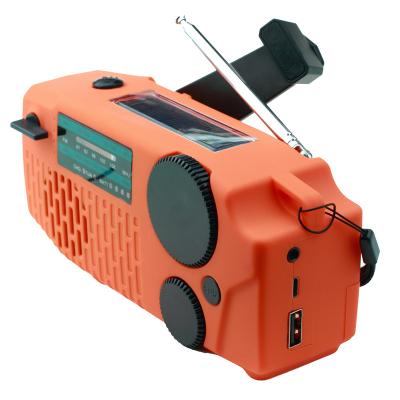 China PORTABLE ABS Dynamo Materials High Quality Flashlight Solar Emergency Radio for sale