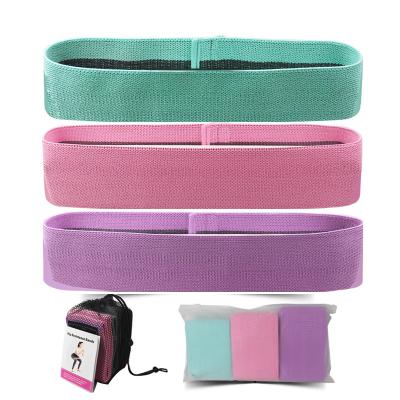 China Fabric Booty Bands , Anti Slip Fabric Resistance Bands For Legs And Butt for sale