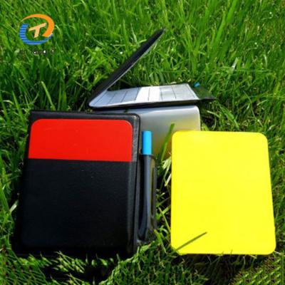 China PVC Referee Card , Red And Yellow Cards / Sports Training Cards Referee Coaching for sale