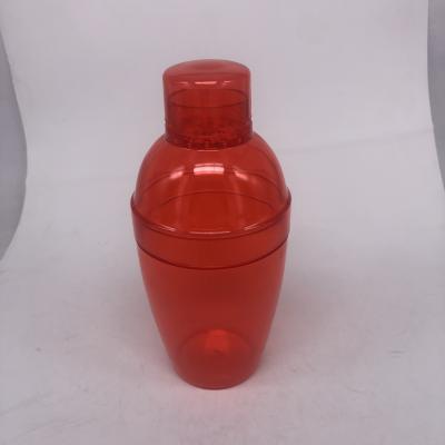 China High Quality Plastic BPA Free Mini 300ML 10OZ Colorful Plastic Cocktail Shaker for sale