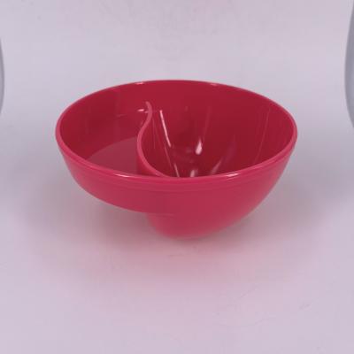 China Sweettreats Disposable Plastic Cereal Bowl Dish Snacks Dish Separate Containers Containers for Snacks and Milk for sale