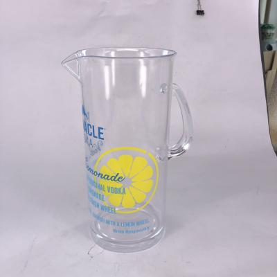 China Clear 1.5ML Sustainable Plastic Food Grade PS Water Pitcher , Cold Water Jug for sale