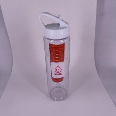 China Promotion 700ML Fruit Bottle BPA PS Plastic Bottle Of Viable Sport Free Water Infuser for sale