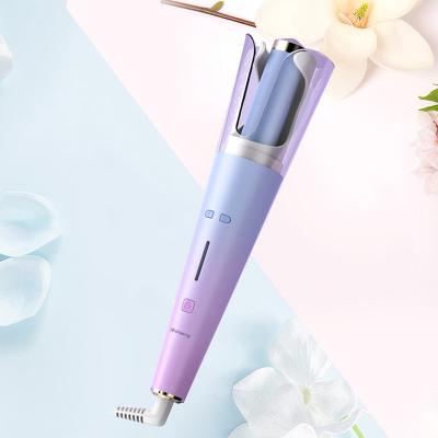 China Automatic Electric Hair Curlers Rotate N Loop Special Edition Rose Gold Hair Curler Auto Hair Curler Curling Iron for sale