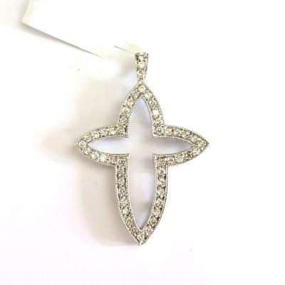 China Plating Custom Love Jewelry Rhinestone Bridal Pendant Jewelry 925 Silver Logo Pendant for sale