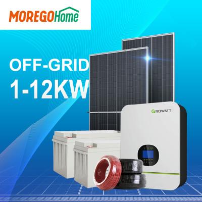 China Moregosolar home security off-grid 3kw 5kw solar system 5000w 3000w mobile solar power system for home for sale