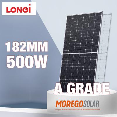 China Longi solar power system solar panel perc 500W 495W 490W 505W mono panels solar for fishing light complementary for sale