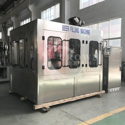 China Food beer automatic bottle filling machine beer capping filling machine for glass bottle/plastic bottle for sale