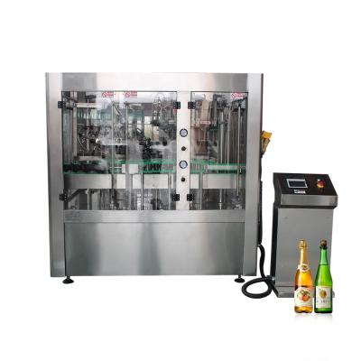 China Automatic Food Cork Cap Champagne Glass Bottle Package Filling Capping Machine for sale