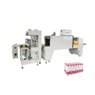 China Automatic Food PE Film Heat Shrink Wrapping Machine Bottled Water Wrapping Shrink Sleeve Cutting Packaging Machinery for sale