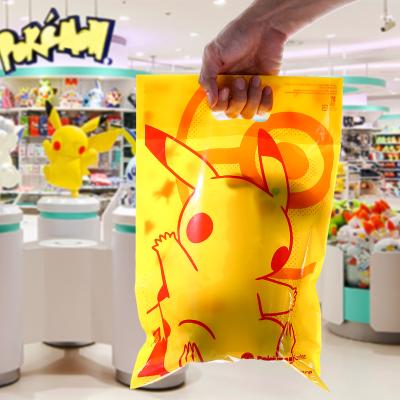 China Recyclable Eco Friendly Recycled Custom Printed Logo Recyclable Plastic Retail Shopping Packaging Die Cut Bags For Clothing for sale