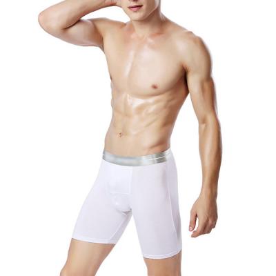 China Breathable Men's Sports Tight Oval Briefs Models Men's Boxers Long Length Underpants Sexy Tight Running Wearproof for sale