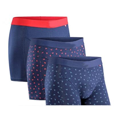 China Breathable Boxers Man Ultra Soft Cotton Classic Cut 6XL Printed Logo Custom Solid Color Mens Underwear Plus Colors Panties for sale