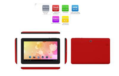 China Mid dual camera Android 7 Inch Touchpad tablet pc notebook red color for sale