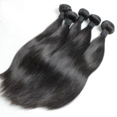 China 10A 12 to30 Inch 10A 12 to30 Inch 100% Black Color 100% Brazilian Hair Straight Good Quality Straight Virgin Human Hair Bundles for sale