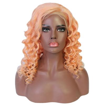 China A1 Deep Wave 130% Lace Wig 13*4 Color Front Wig Customized Best Week Quality Human Hair Lace Front Wig for sale