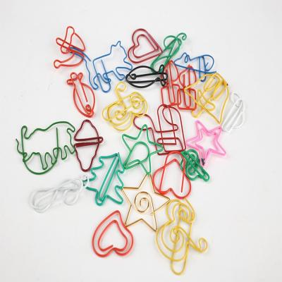 China Eco - Friendly Promotional Custom Color Cross Paper Clip For Crafts Making Paper Clips Metal Paper Clips for sale