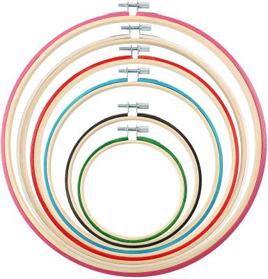 China Decoration factory direct plastic embroidery hoop wooden embroidery hoop kit for sale